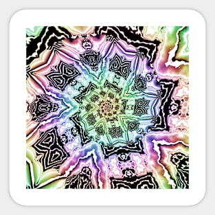 Tie Dye Hippie Spiral Sticker